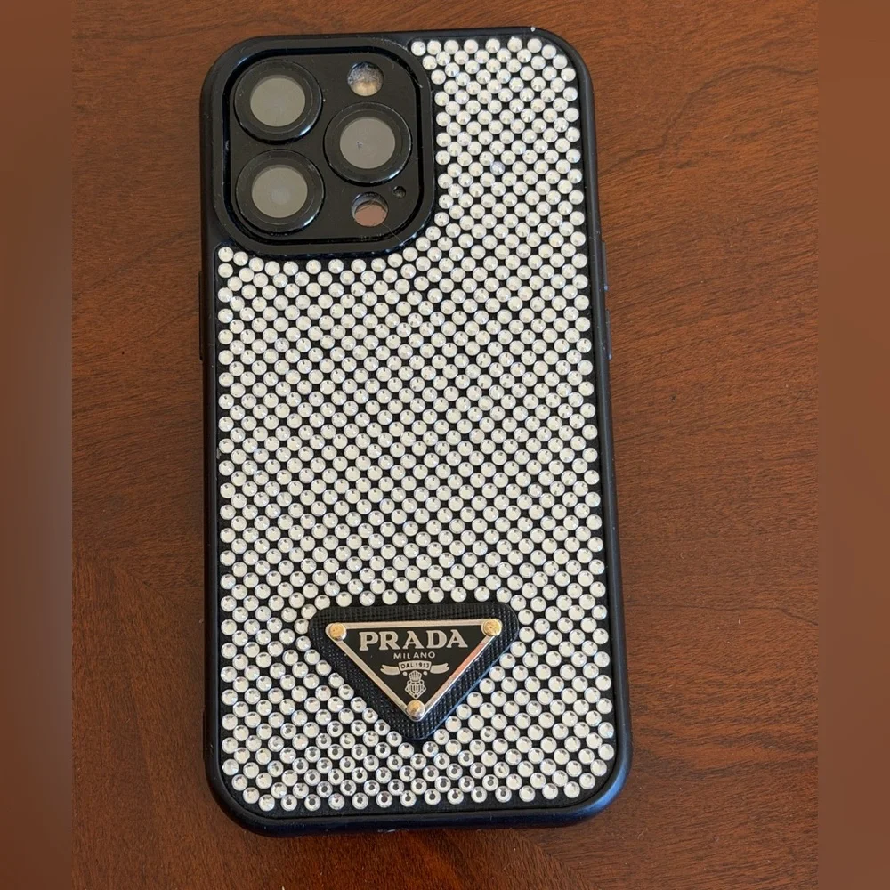 Prada Black Smartphone with Blue Display